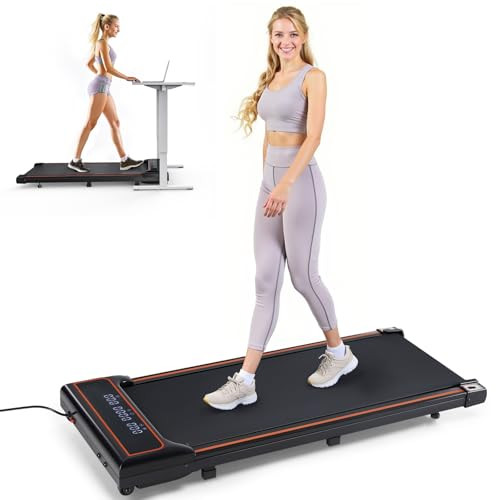 Walking Pad Treadmill, Portable Under-Desk Treadmills for Home and Office, Compact with Adjustable Speed Settings, Quiet Operation, 265 lb Weight Capacity | Amazon (US)