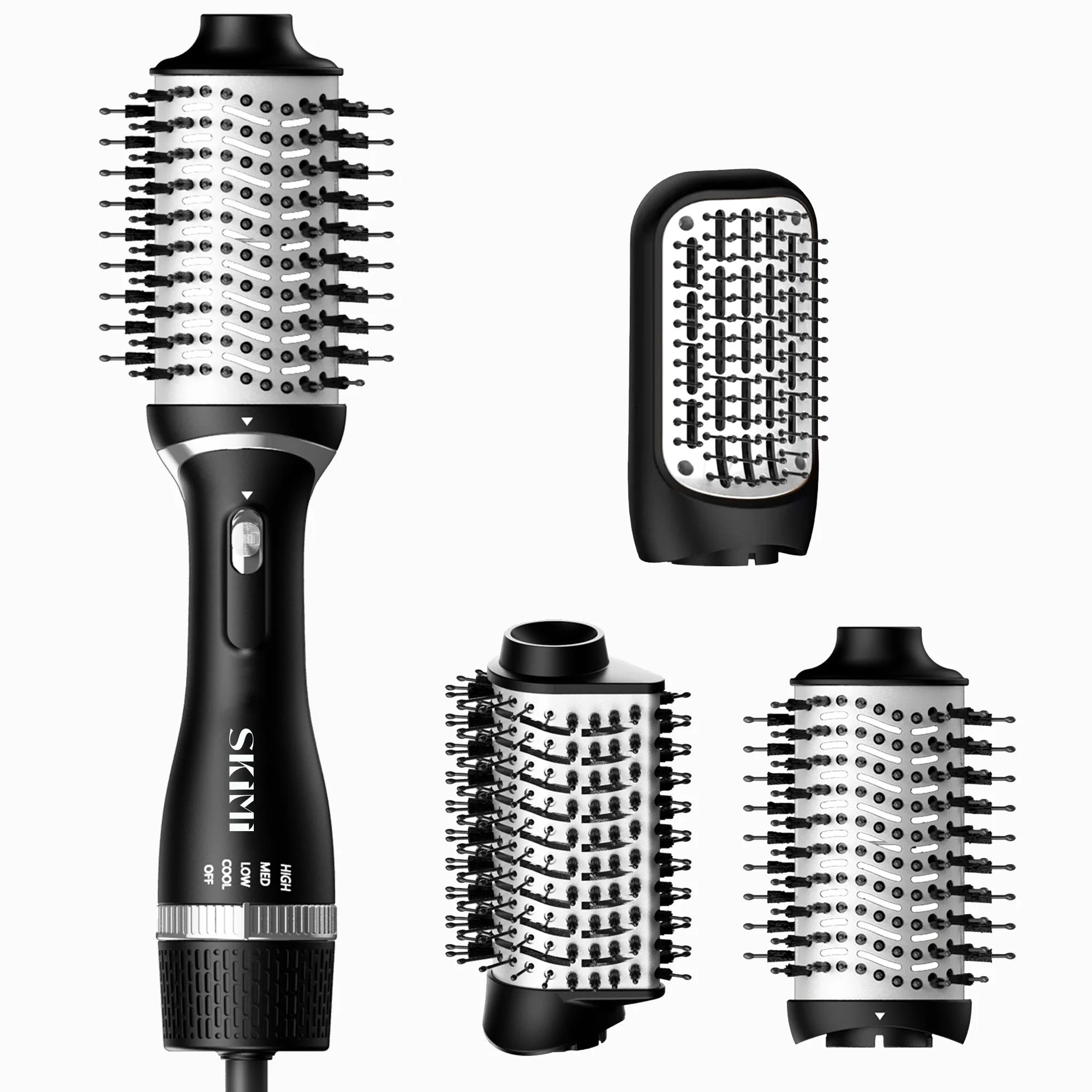 SKIMI Hair Dryer Brush, Black Blow Dryer Brush, Curly, Dry, Oval Hot Air Brush | Walmart (US)