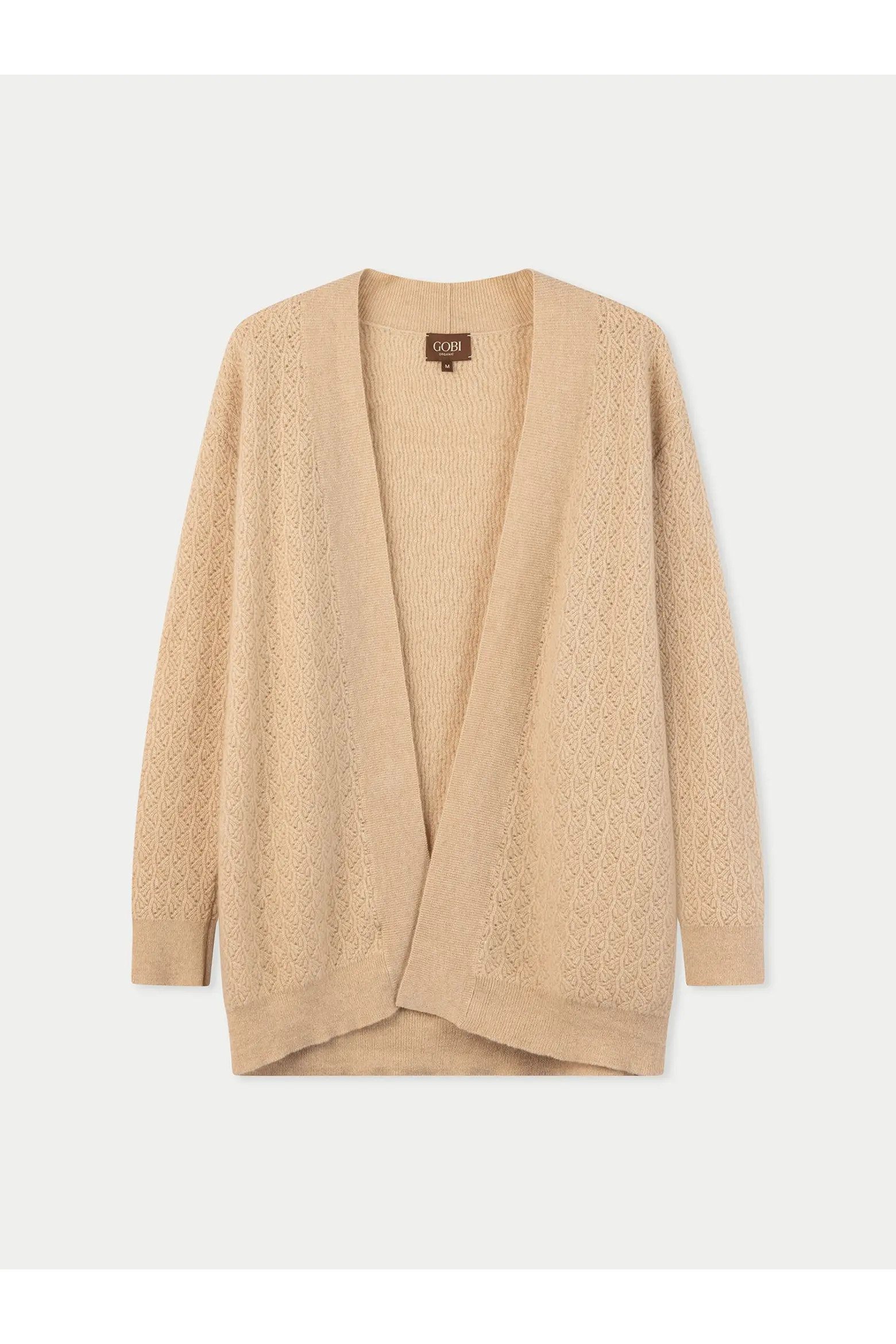 Gobi Cashmere Ajour Knit Open front Cardigan (Women) | Nordstrom | Nordstrom