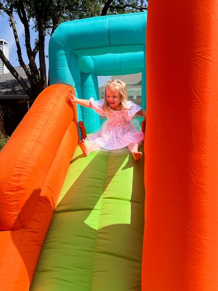 LOVE this bounce house for kids! Used this for Blakely’s 3rd birthday and it was a hit. Asher will be two in a few months and loved it too. Great for younger ages 

Linked Blakely’s birthday dress too! On sale now for 50% at rack (she’s wearing a 3t, she is in between 3 and 4t right now and this runs on the bigger side) great quality 

#LTKfamily #LTKkids #LTKbaby