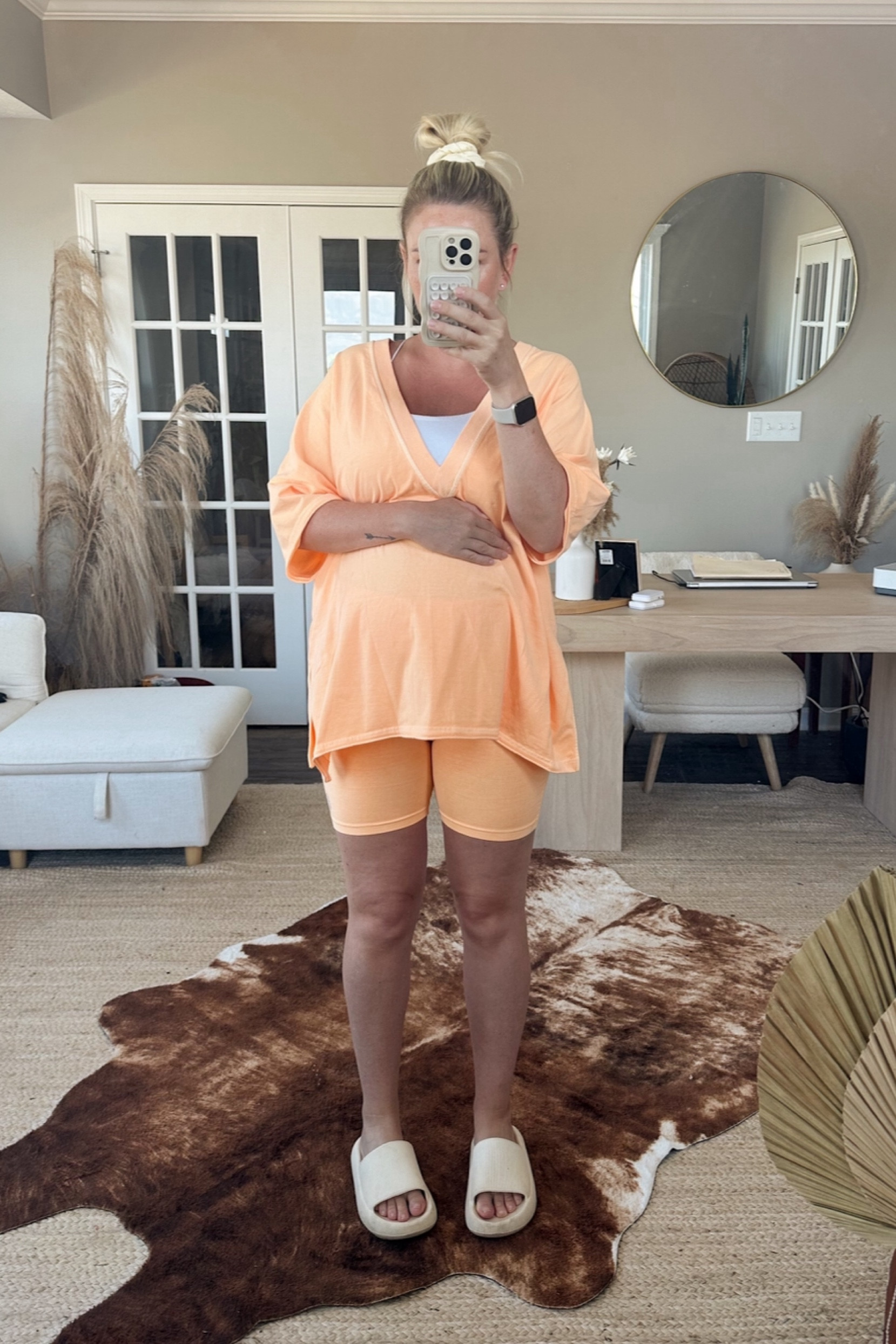 I have been living in these #FreePeople hot shot reversible sets all summer. Wore these pre pregnancy & still fit during pregnancy! Breastfeeding friendly too. Wearing size S. 

#LTKBump #LTKStyleTip #LTKBaby