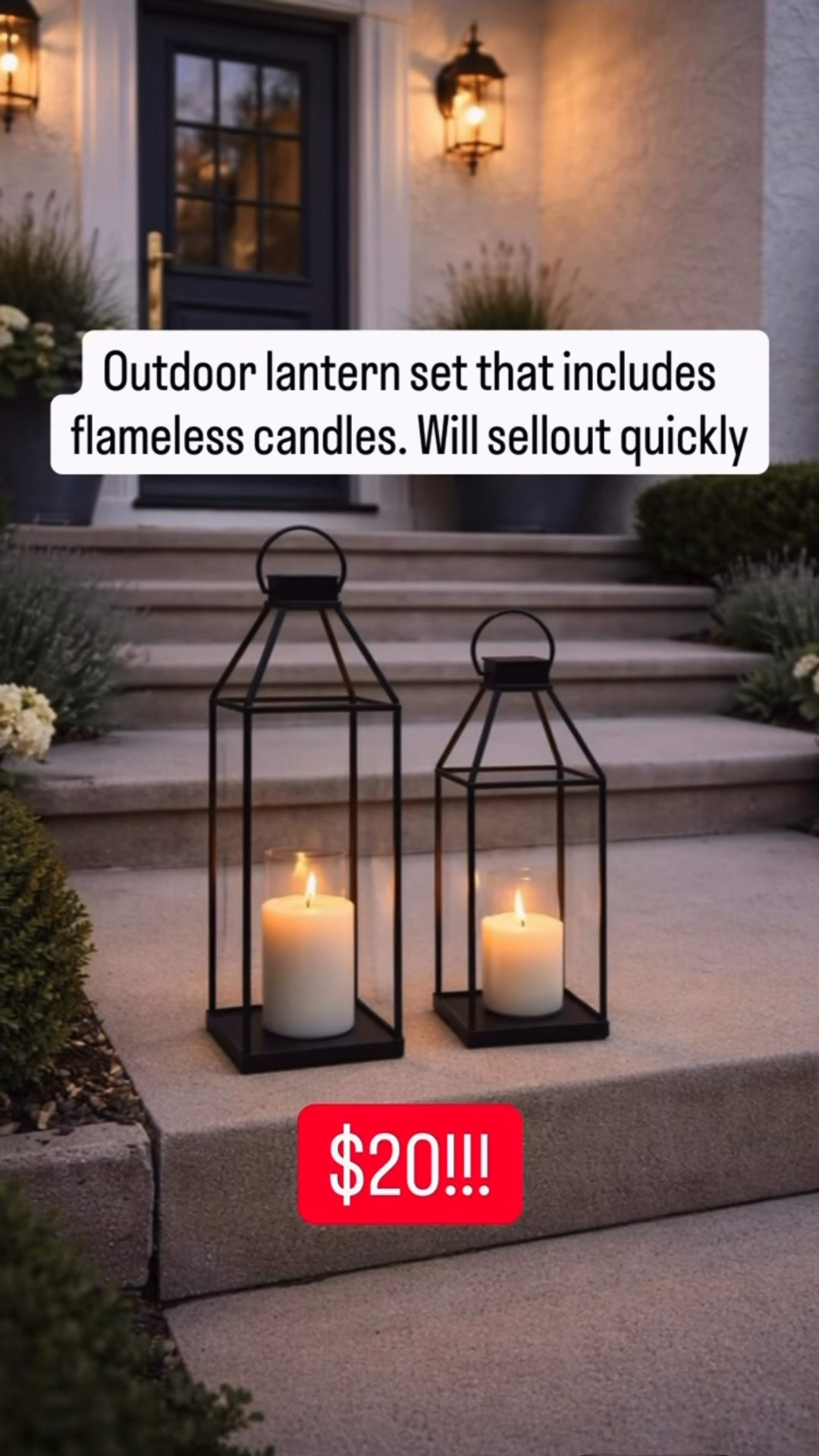 OMG! $20 outdoor lanterns set that comes with the flameless candles too 🤯😍🚨

#LTKHome #LTKSeasonal #LTKSaleAlert