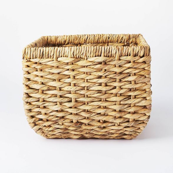 13" x 11" Chunky Cube Woven Basket Natural - Threshold™ designed with Studio McGee | Target