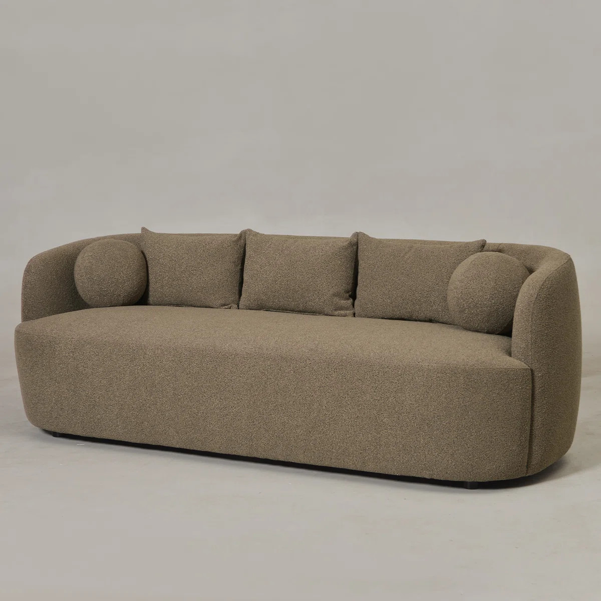 Brinae 85" Wide Modern Boucle Upholstered 3 Seat Sofa | Wayfair North America