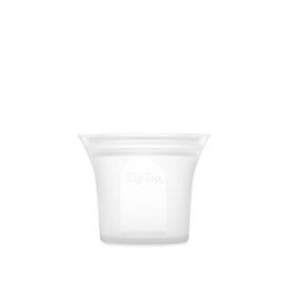9 oz. Frost Reusable Silicone Short Cup Zippered Storage Container | The Home Depot