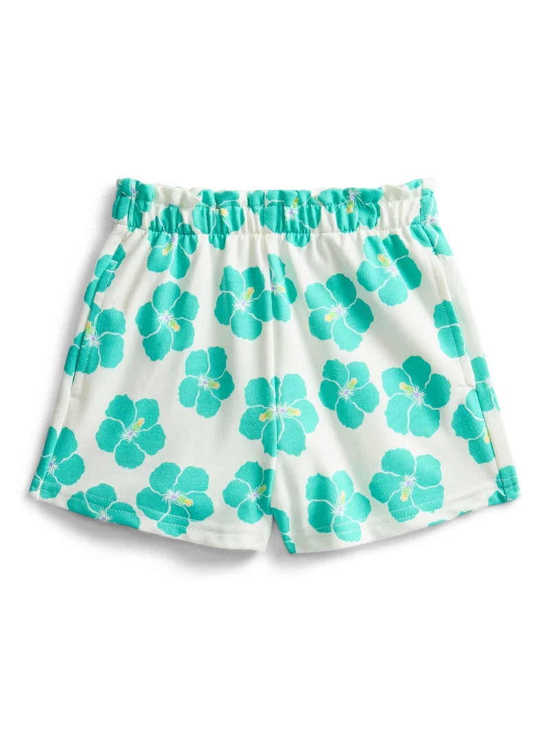 Wonder Nation Toddler Girls Soft Knit Pull On Shorts, Sizes 18M-5T | Walmart (US)