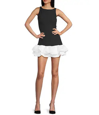 GB Drop Waist Bubble Hem Ruffle Dress | Dillard's | Dillard's