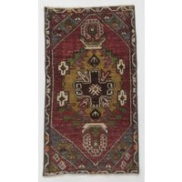 Vintage Mini Turkish Rug - 1.7 X 2.10 | Etsy (US)