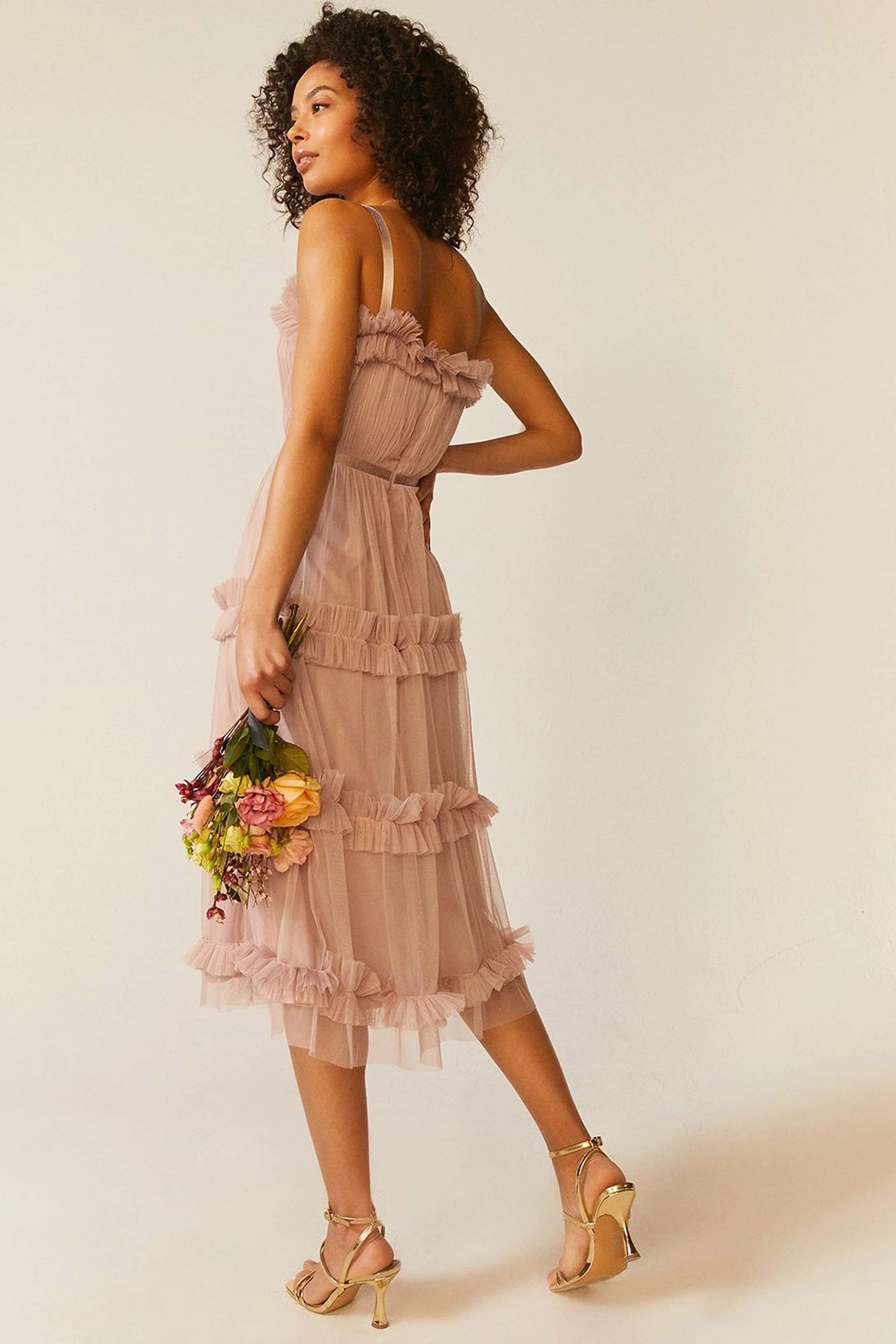 Tiered Ruffle Skirt Midi Dress | Coast (UK)