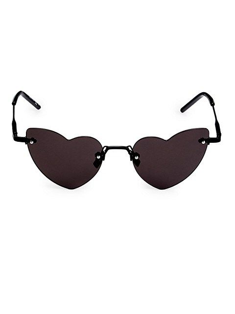 Saint Laurent Lou Lou 50MM Heart-Shaped Sunglasses on SALE | Saks OFF 5TH | Saks Fifth Avenue OFF 5TH