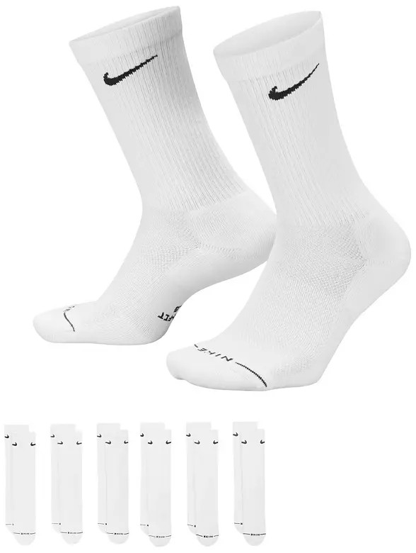 Nike Everyday Elevated Crew Socks - 6 Pairs, Men's, XL, Black | DICK'S Sporting Goods