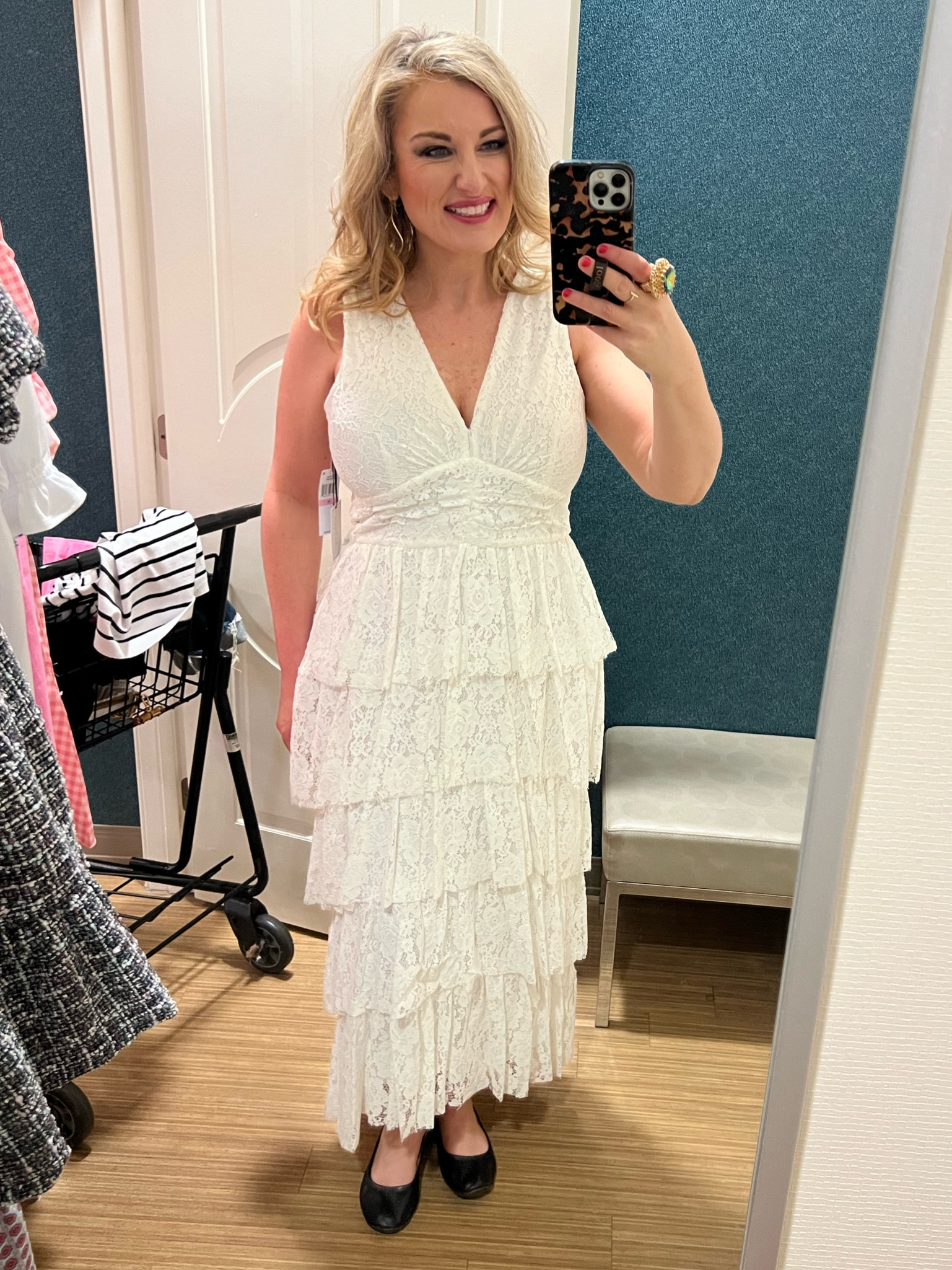 Beach dress. Family photos.  Ivory cascading ruffles dress.

I’m wearing a 10

#LTKOver40 #LTKWedding #LTKMidsize