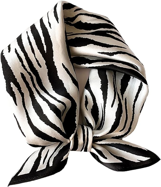 Aufeel Women's 100% Pure Mulberry Silk Small Square Scarf - Neckerchief Women - Silk Headscarf - ... | Amazon (US)