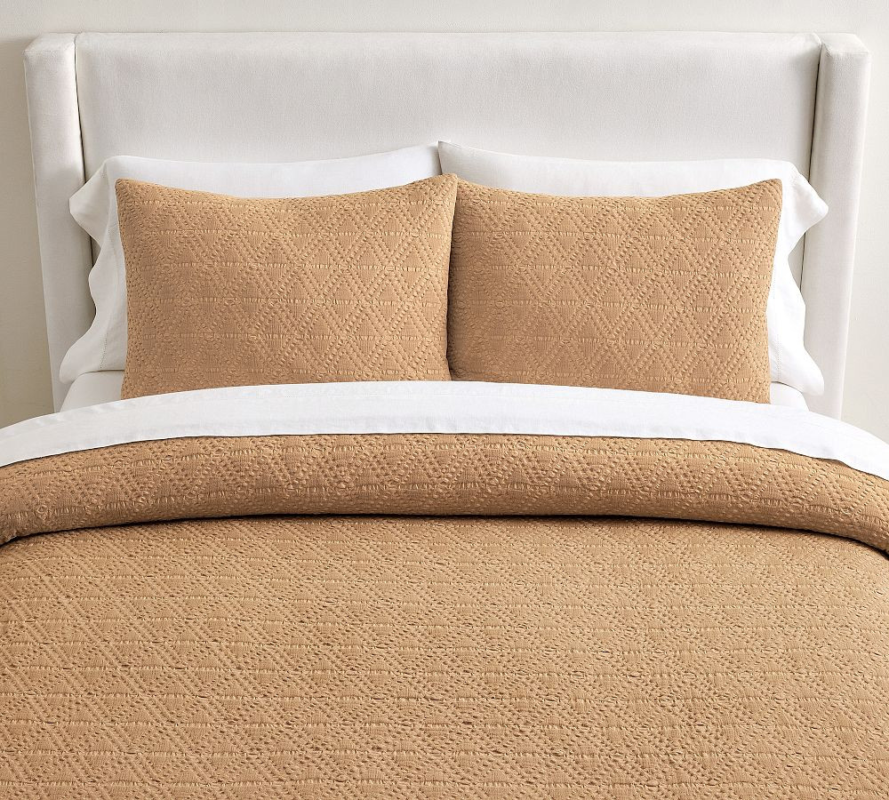 Diamond Matelasse Duvet Cover | Pottery Barn (US)