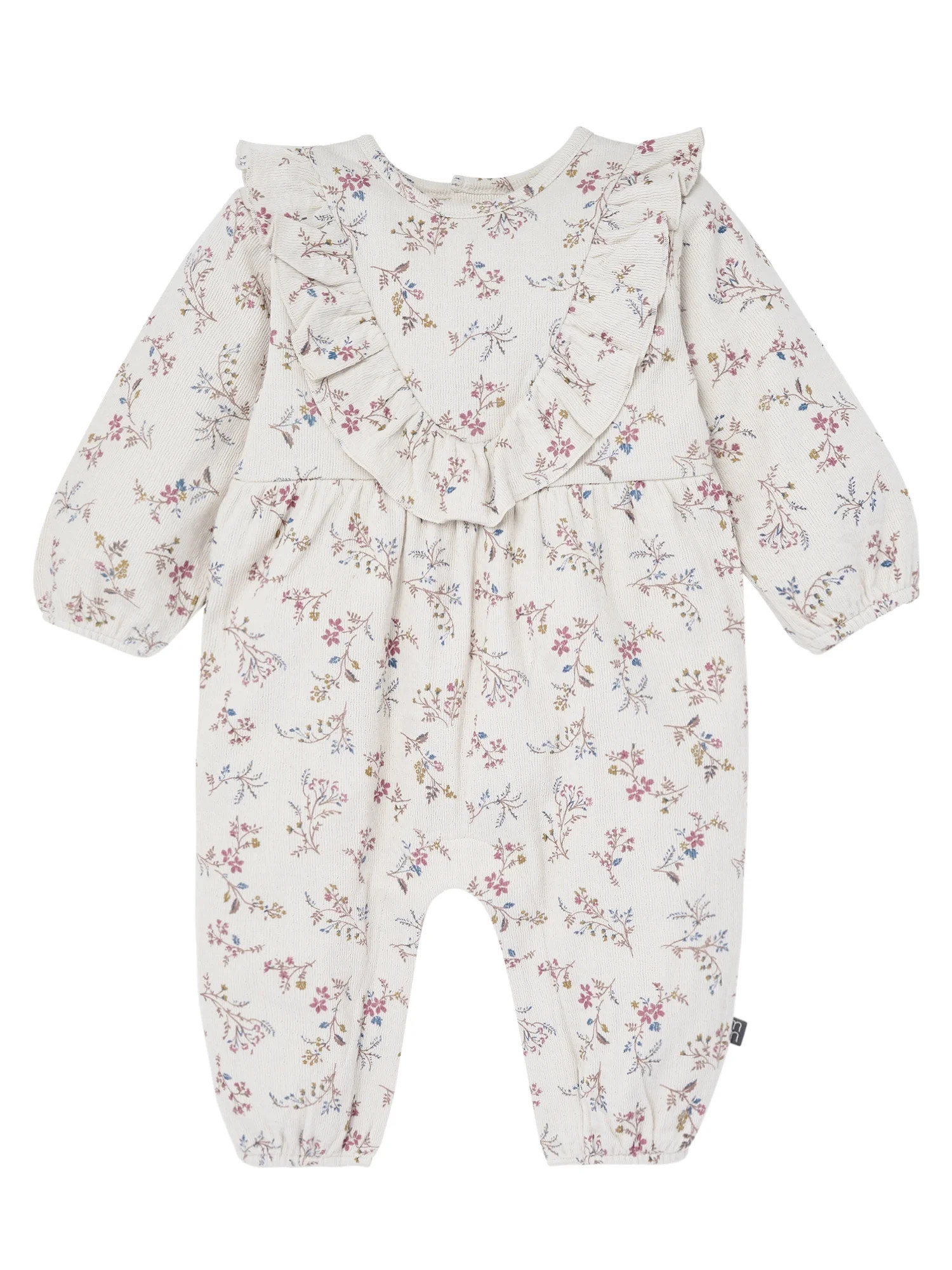 Modern Moments by Gerber Baby Girl Ruffle Romper, Sizes 0/3 Months - 24 Months | Walmart (US)