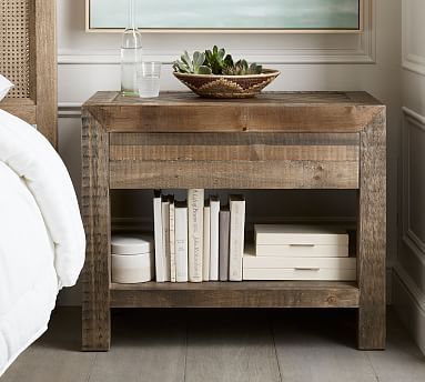 Hensley 32" Reclaimed Wood Nightstand | Pottery Barn (US)