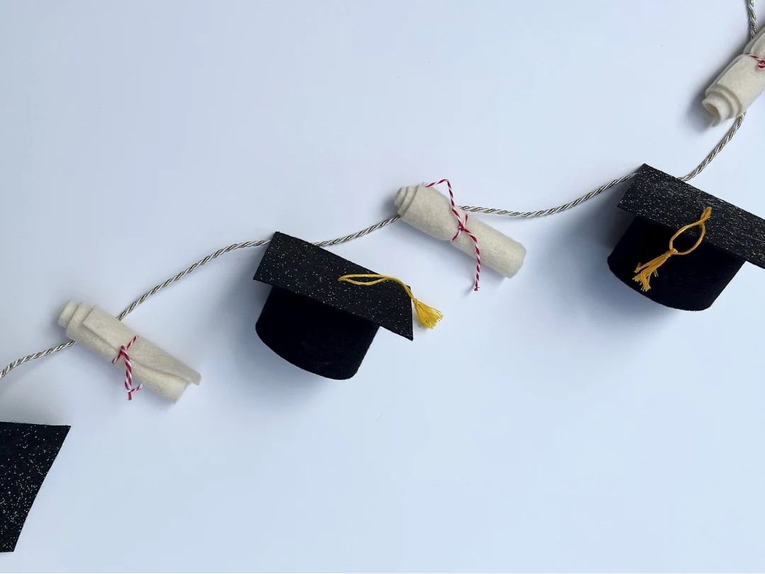 Grad Garland Graduation Decor Cap and Diploma Grad Party Decor Grad Banned - Etsy | Etsy (US)