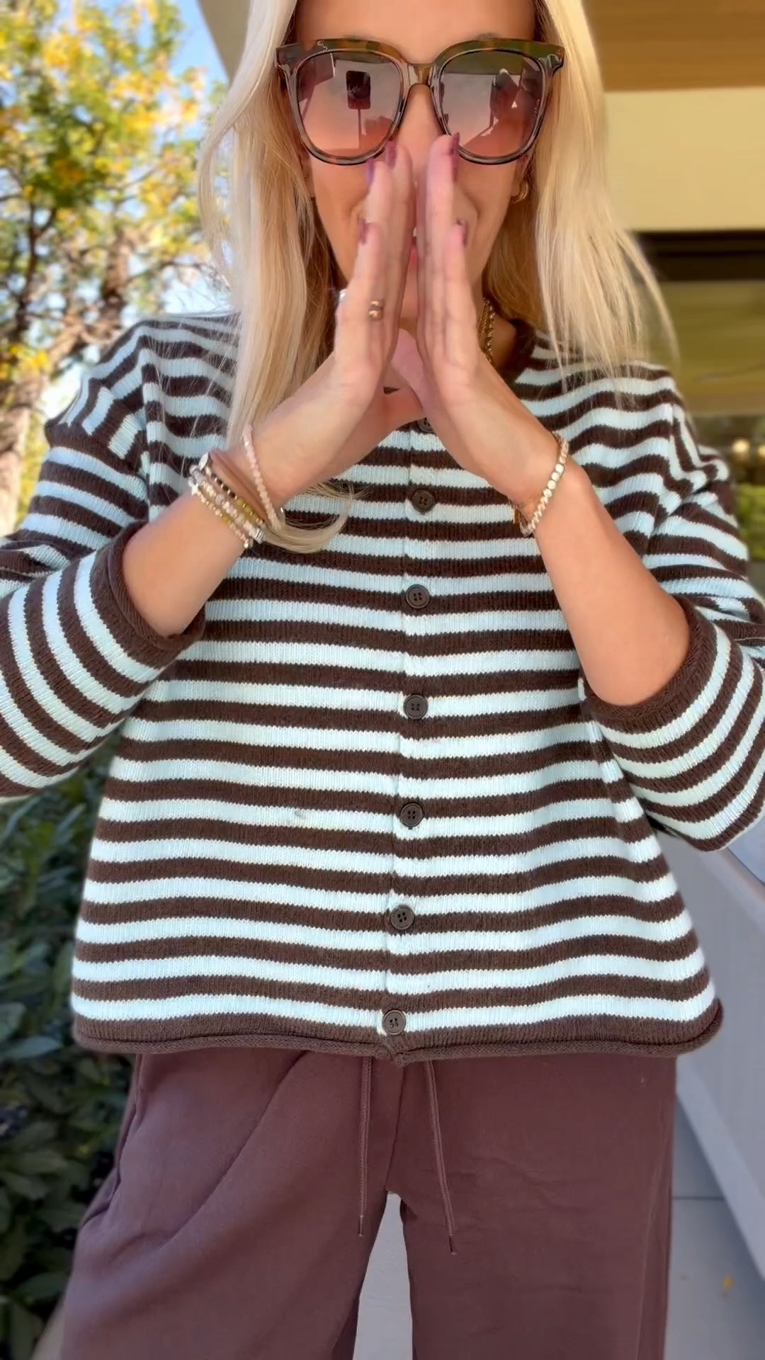Another color in that same cardigan!
