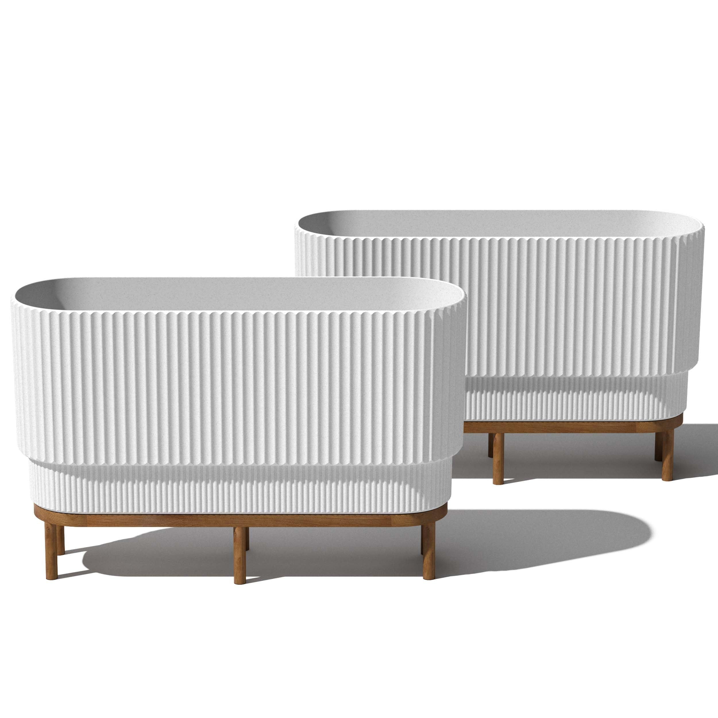 Veradek Demi Series Raised Long Planter for Indoor/Outdoor Use | Made from Plastic & Concrete w/W... | Amazon (US)