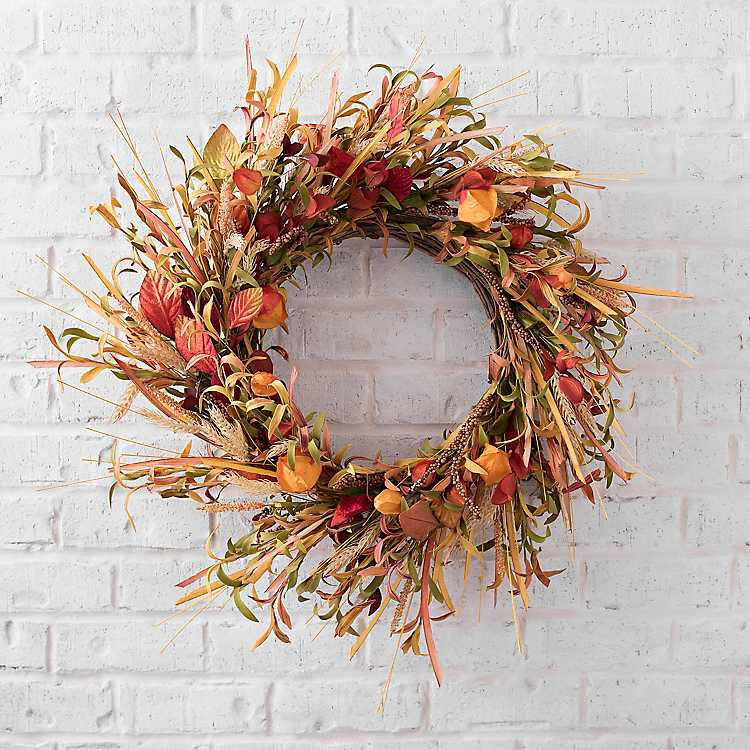 Japanese Lantern Fall Wreath | Kirkland's Home