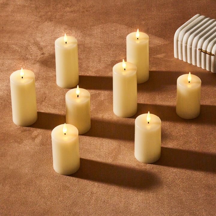Infinity Wick Ivory Votive Candles, Set of 8 | Lights.com