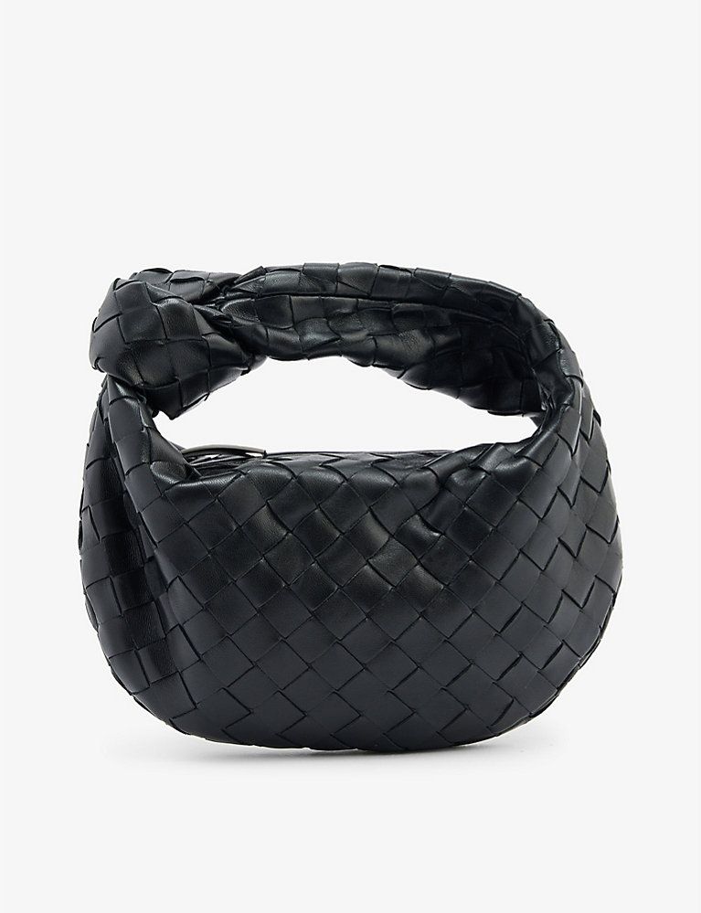 BOTTEGA VENETA Mini Jodie Intrecciato leather top-handle bag | Selfridges