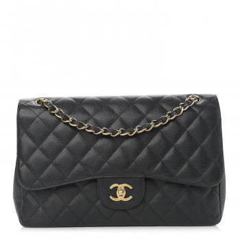 CHANEL

Caviar Quilted Jumbo Double Flap Black | Fashionphile