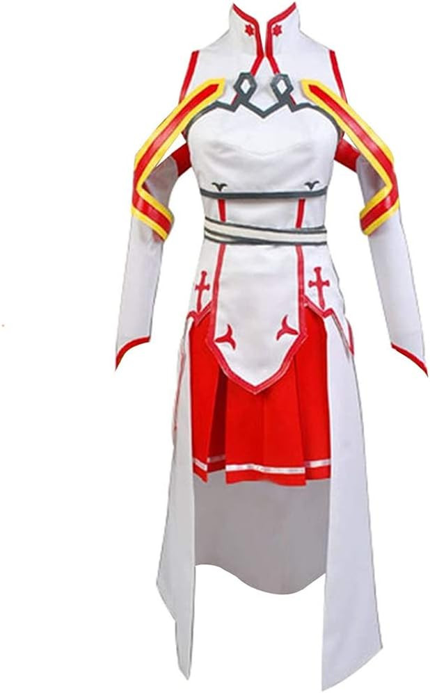 Anime Yuuki Asuna White Fighting Suits in SAO Game Cosplay Costume | Amazon (US)