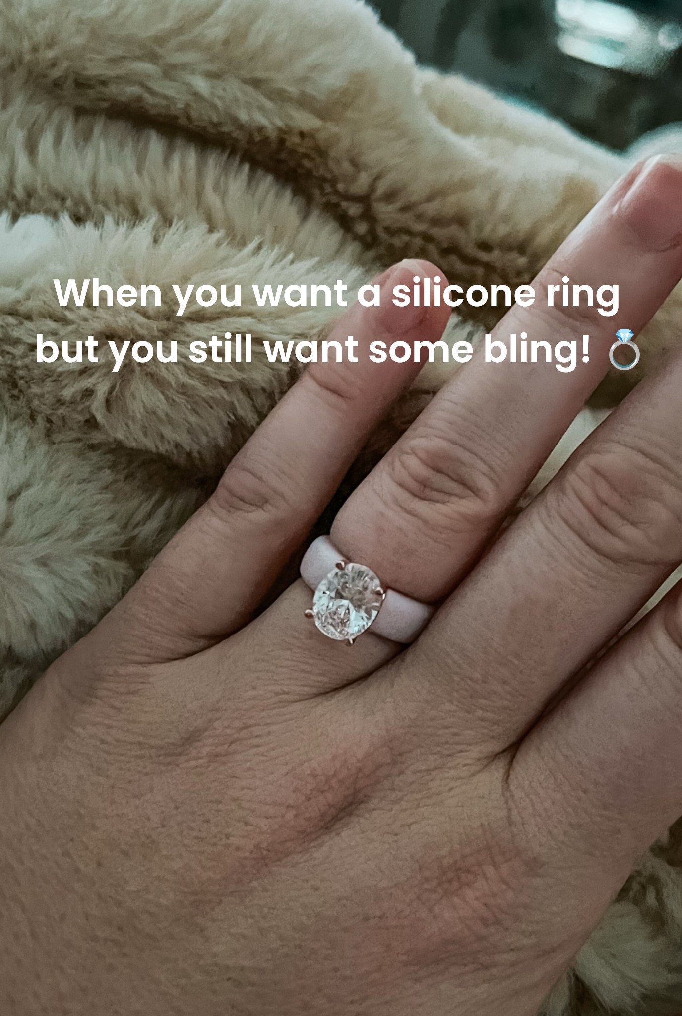 When you want a silicone ring but still want some bling 💍 Perfect for workouts, travel, pregnant mamas or everyday wear. Would you swap your ring for this while working out or cleaning?

#LTKootd #LTKmomlife #LTKActive