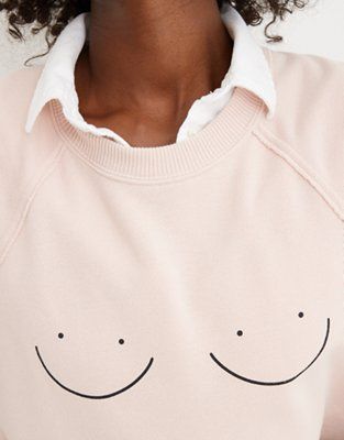 Aerie Limited Edition Bright Pink Crew Sweatshirt | American Eagle Outfitters (US & CA)