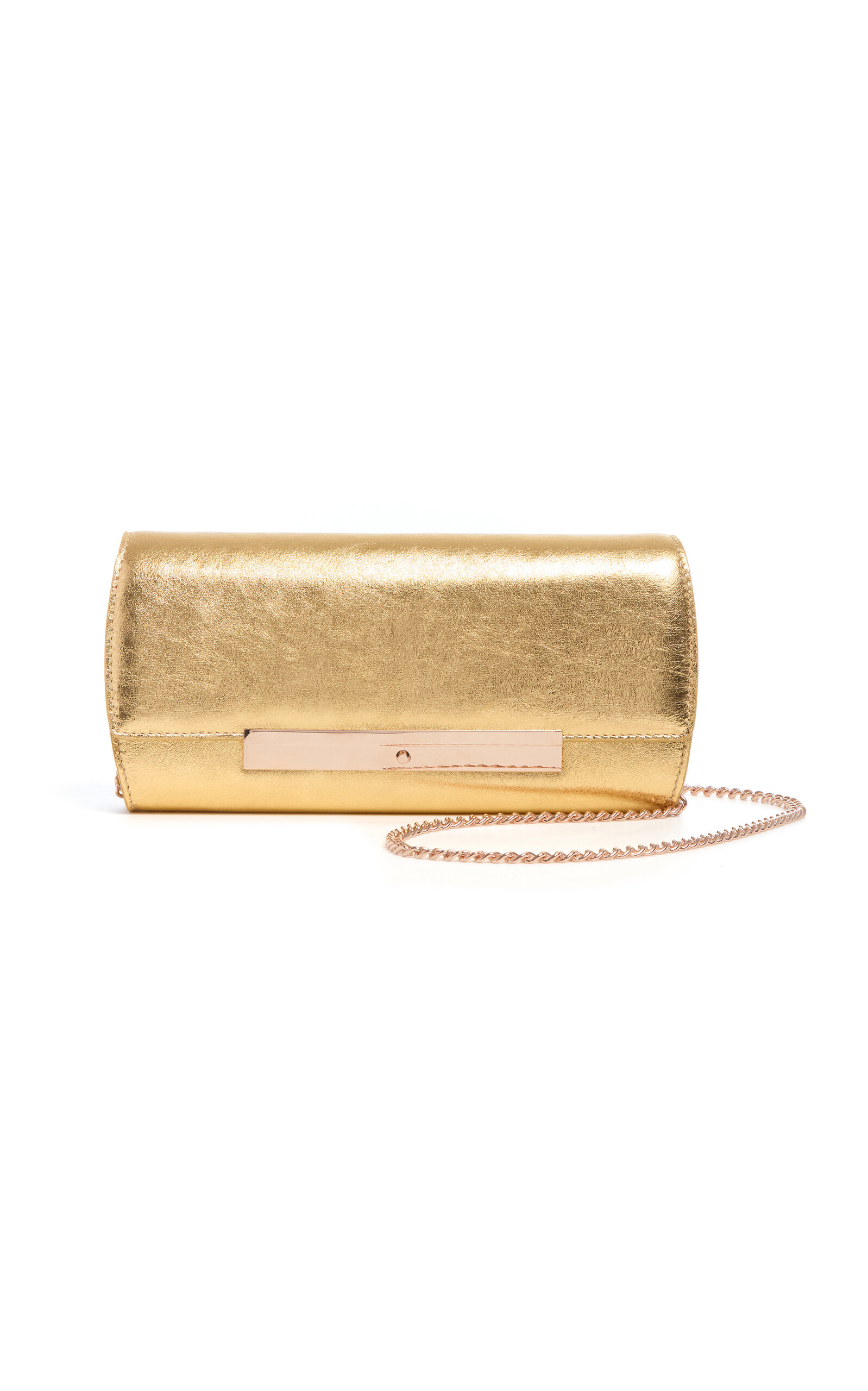 Nik Foldover Metallic Leather Clutch | Moda Operandi (Global)