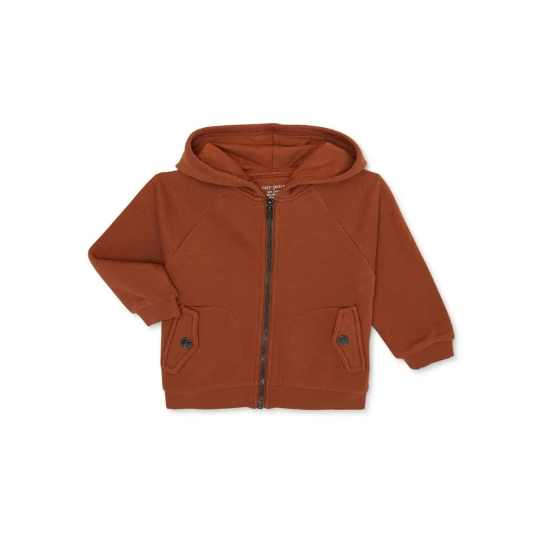 easy-peasy Toddler Boy French Terry Zip-Up Hoodie, Sizes 12M-5T | Walmart (US)