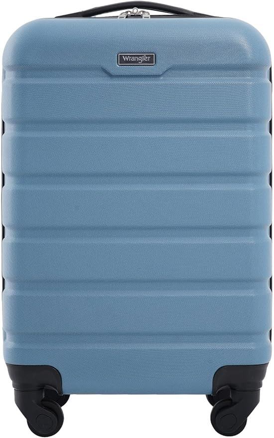 Wrangler Hardside Spinner Luggage, Blue Heaven, Carry-On 20-Inch | Amazon (US)