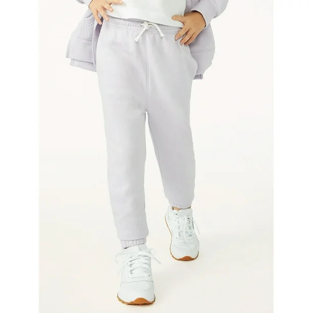 Free Assembly Girls True Waist Fleece Joggers, Sizes 4-18 - Walmart.com | Walmart (US)