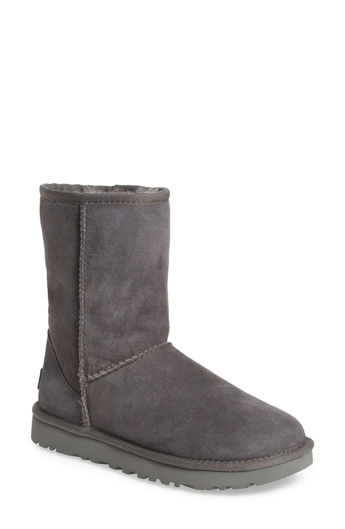 UGG(R) Classic II Genuine Shearling Lined Short Boot in Grey Suede at Nordstrom, Size 11 | Nordstrom