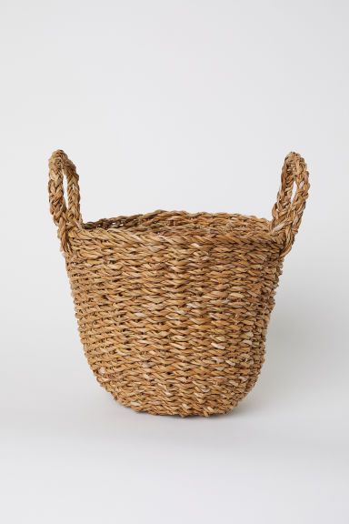 H & M - Braided Storage Basket - Beige | H&M (US)