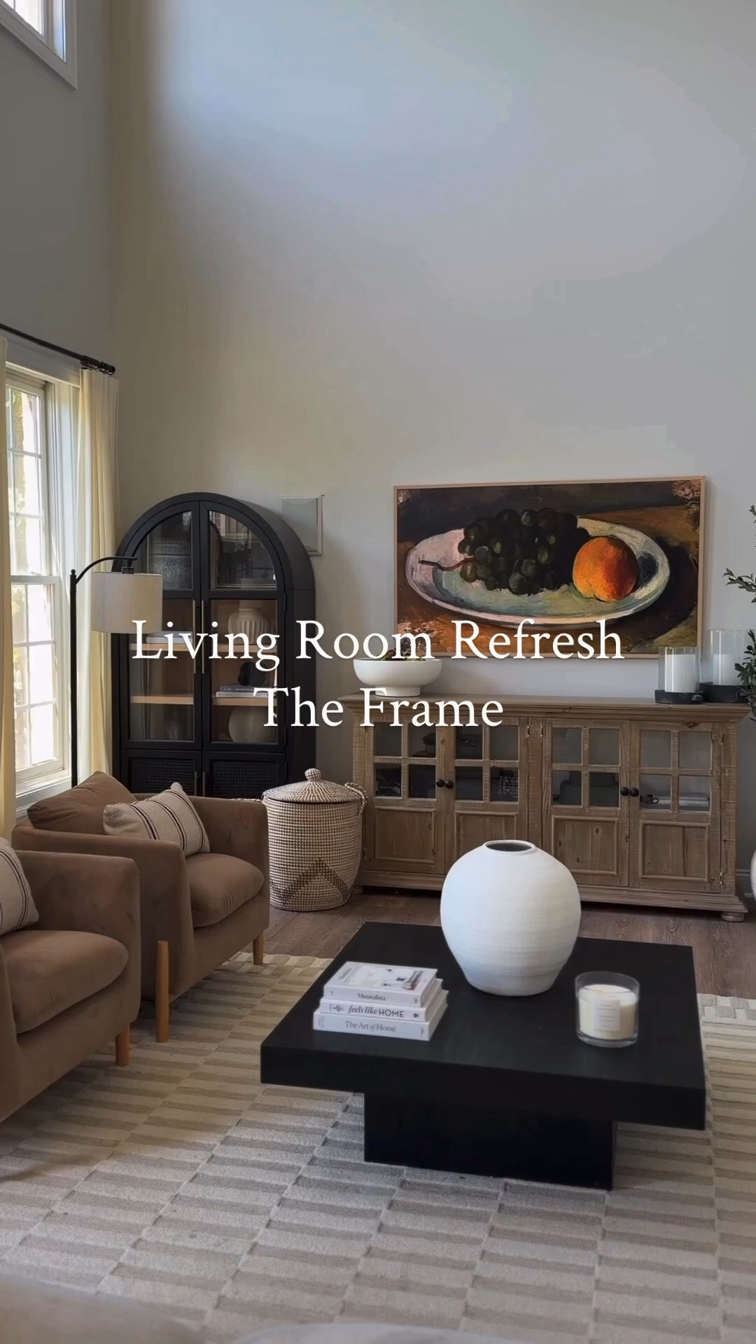 #Ad I love being able to refresh our living room in seconds! With the @SamsungUS Frame TV, I can switch up the art anytime so it always feels new and styled without actually redecorating. The Smart Calibration feature makes everything look so real and people are constantly asking if it’s actual artwork on my wall! It’s the perfect mix of art and entertainment and honestly makes my space feel so elevated all the time. #SamsungPartner

#LTKHome
