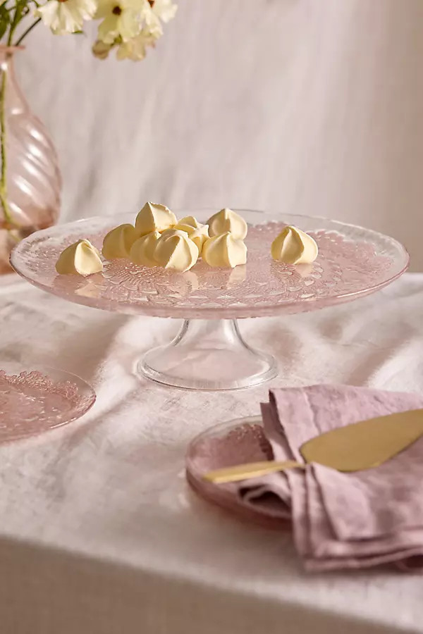 Pink Doily Cake Stand | Anthropologie (US)