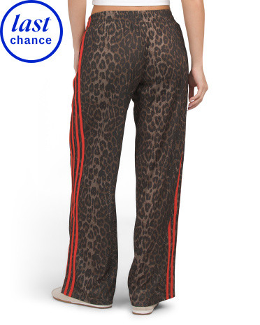 Printed Side Contrast Mesh Track Pants | High Waisted | Marshalls | Marshalls