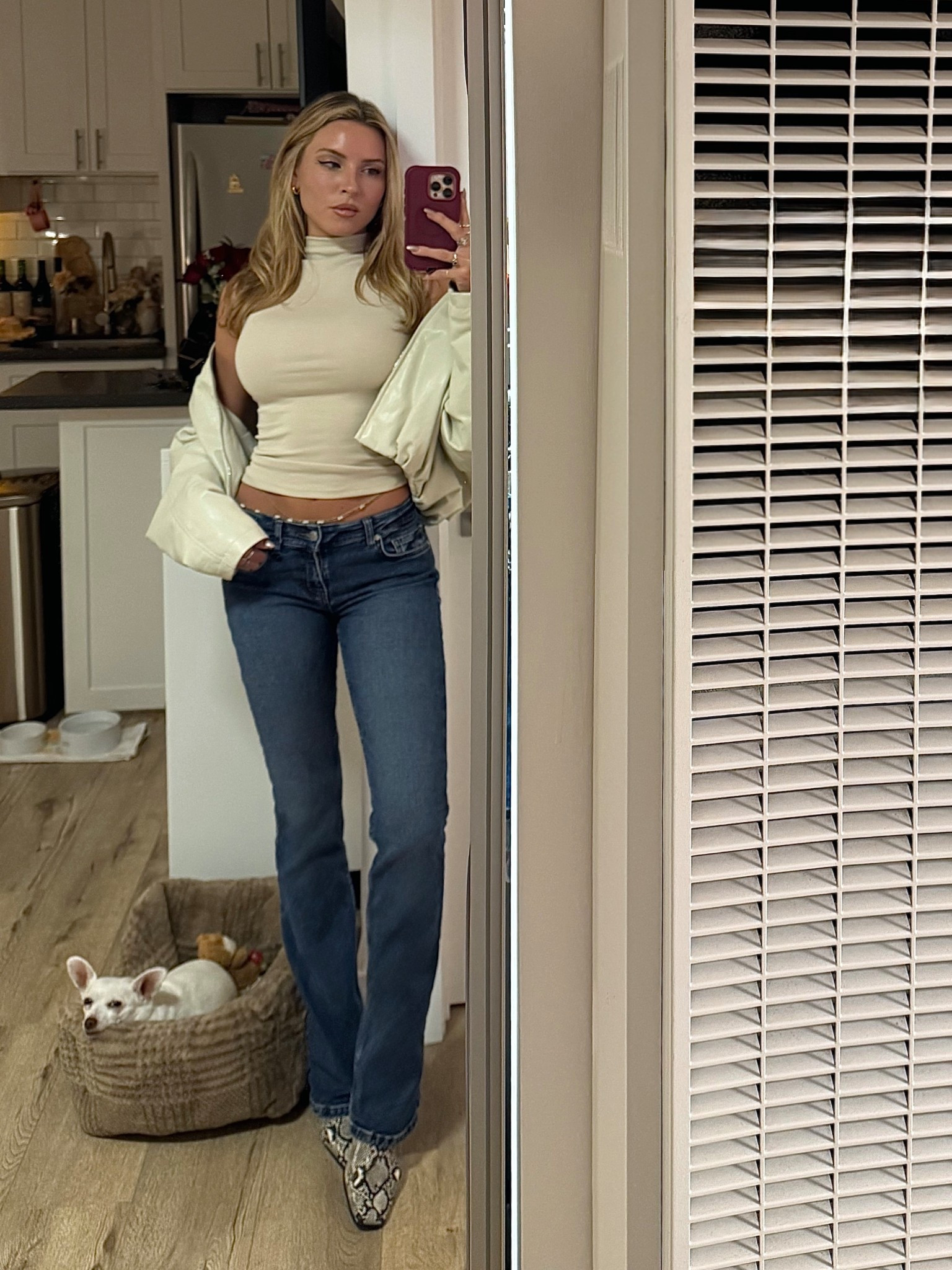 black dress, white dress, little black dress, blazer outfit, leather jacket, trench coat, oversized sweater, matching set, two piece set, date night outfit, girls night outfit, casual outfit, airport outfit, travel outfit, sneakers women, white sneakers, black boots, ankle boots, knee high boots, heels, strappy heels, jeans outfit, straight leg jeans, wide leg jeans, mini skirt, maxi dress, bodysuit, crop top, lounge set, sweat set, cardigan, winter outfit, fall outfit, spring outfit, summer outfit, handbag, crossbody bag, gold jewelry, sunglasses, wedding guest dress, cream outfit, all cream outfit, monochrome cream look, cream jacket outfit, cream leather jacket, neutral outfit, neutral date night outfit, casual date night outfit, casual dinner outfit, cozy date night look, chic casual outfit, boot cut jeans, bootcut jeans outfit, low rise bootcut jeans, low rise jeans, low rise jeans outfit, low rise denim, light wash low rise jeans, dark wash low rise jeans, snake skin boots, snakeskin boots outfit, snake print boots, statement boots, casual boots women, everyday boots, flat casual boots, chunky boots, bubble jacket, bubble coat outfit, puffer jacket outfit, cropped puffer jacket, neutral puffer jacket, cream puffer jacket, winter cream outfit, neutral winter outfit, cream and white outfit, beige and cream outfit, soft neutral look, minimalist neutral outfit, neutral street style, casual neutral layers, off duty neutral outfit, cream top outfit, cream sweater outfit, cream pants outfit, neutral boots outfit, capsule wardrobe neutrals, neutral aesthetic outfit, tonal neutral outfit, office outfit, work outfit, professional outfit, mock neck, turtleneck 

#LTKWorkwear #LTKTravel #LTKootd