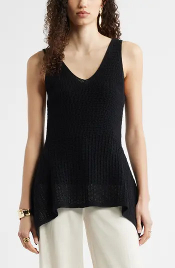 Nordstrom V-Neck Peplum Sweater Tank | Nordstrom | Nordstrom
