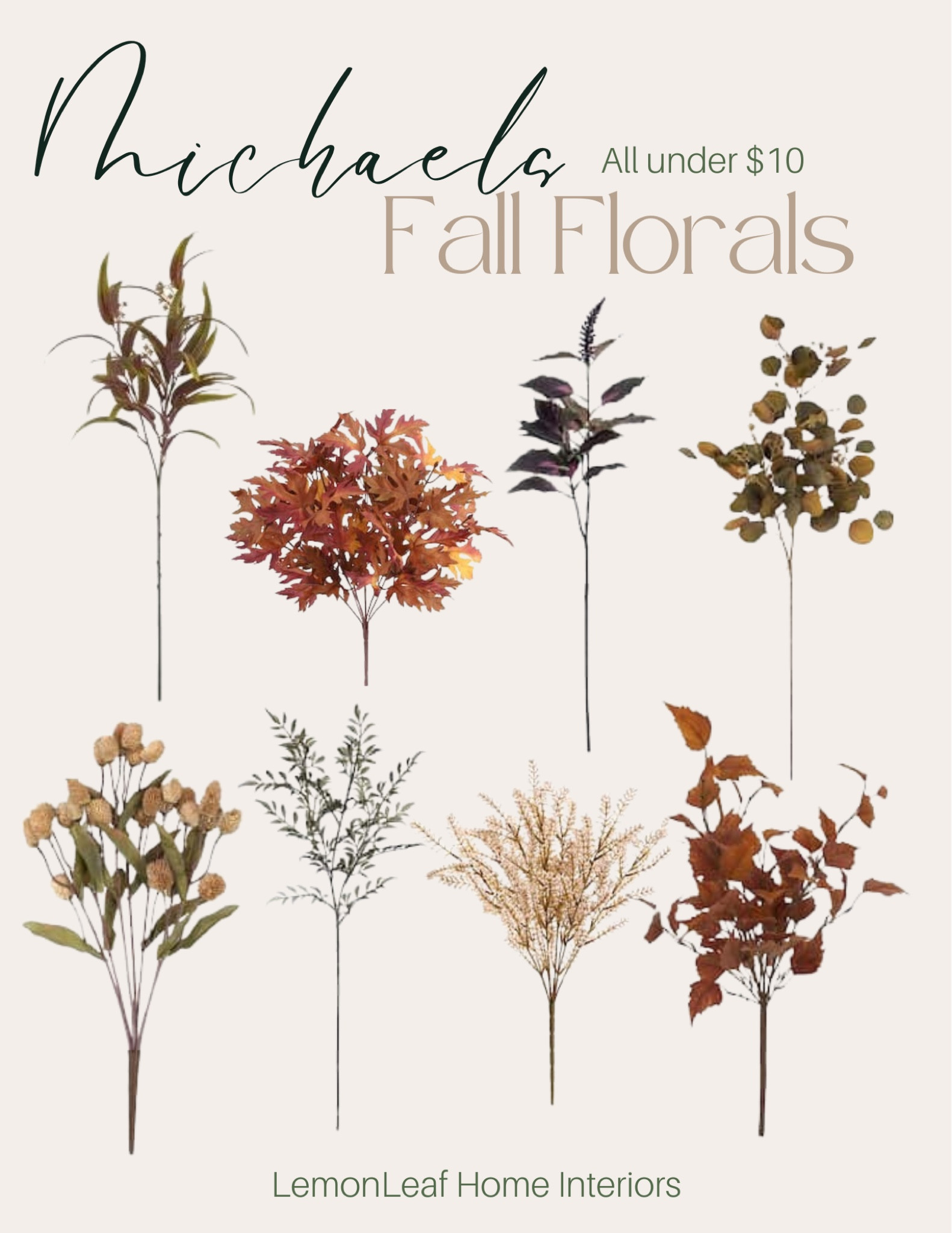Michaels fall stems and branches all under $10



#LTKSeasonal #LTKhome #LTKsalealert