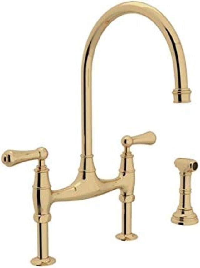 ROHL U.4719L-ULB-2 Kitchen FAUCETS, 0-in L x 1.8-in W x 16.9-in H, Unlacquered Brass - - Amazon.c... | Amazon (US)