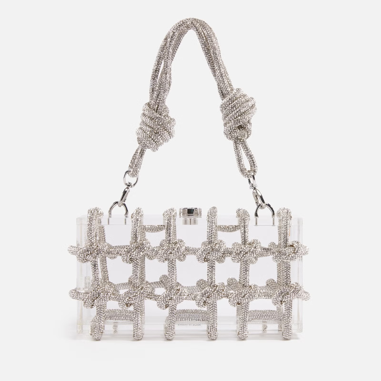Cult Gaia Bess Rhinestone-Embellished Acrylic Shoulder Bag | Coggles | Coggles (Global)
