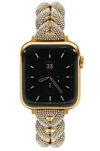 Goldenerre Pavé Herringbone Watch Band in Gold from Revolve.com | Revolve Clothing (Global)