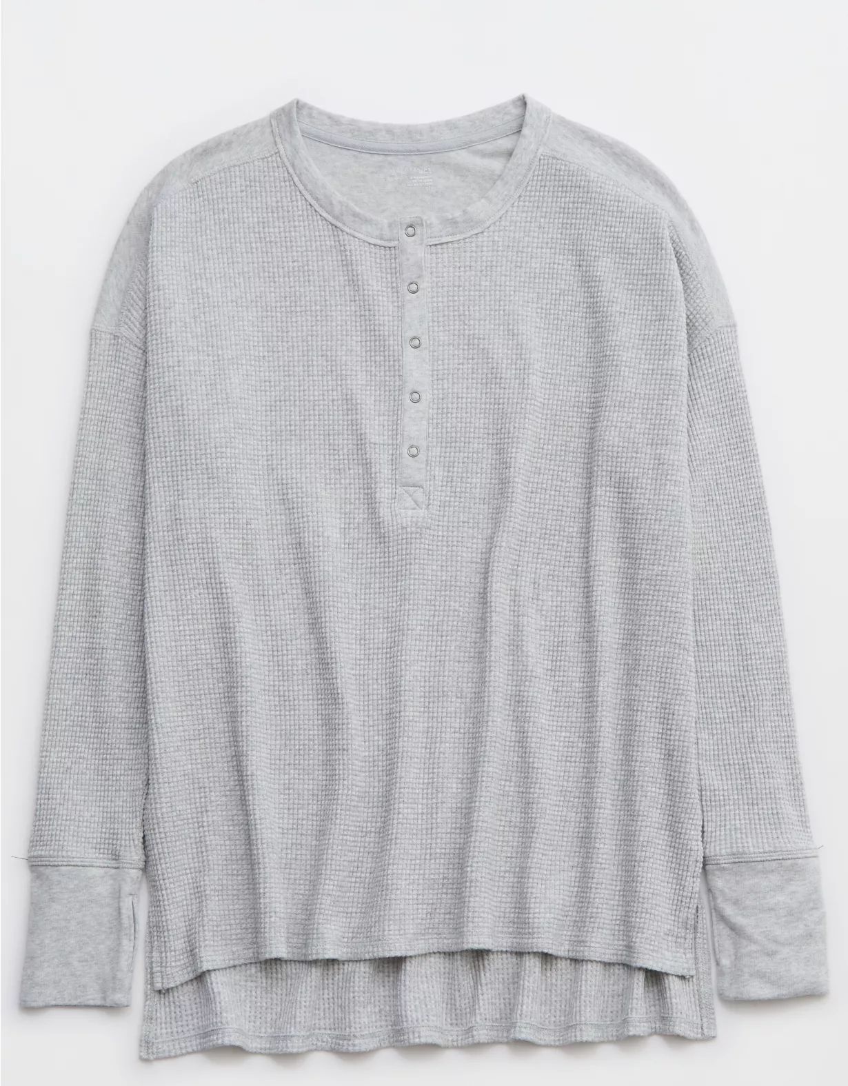 OFFLINE By Aerie Wow! Waffle Henley T-Shirt | American Eagle Outfitters (US & CA)