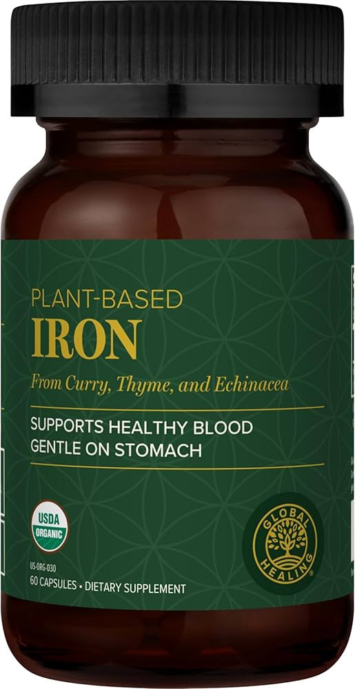 Global Healing Center Iron Supplement for Women and Men - Blood Builder Liquid Iron Vitamin with ... | Amazon (US)