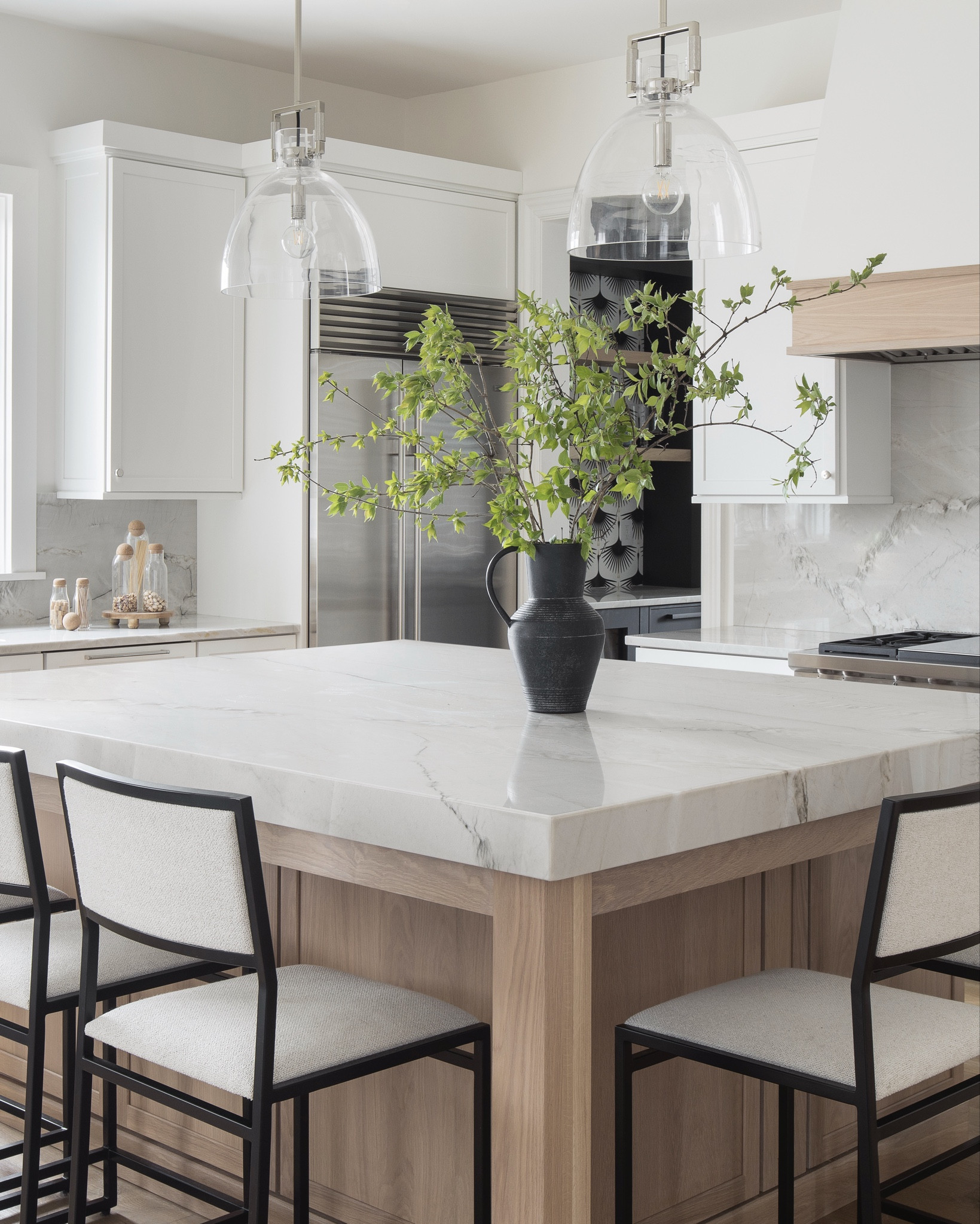We love these counter stools from Pottery Barn. We sit in them daily for 3 years and they still look like new. 

#LTKHome