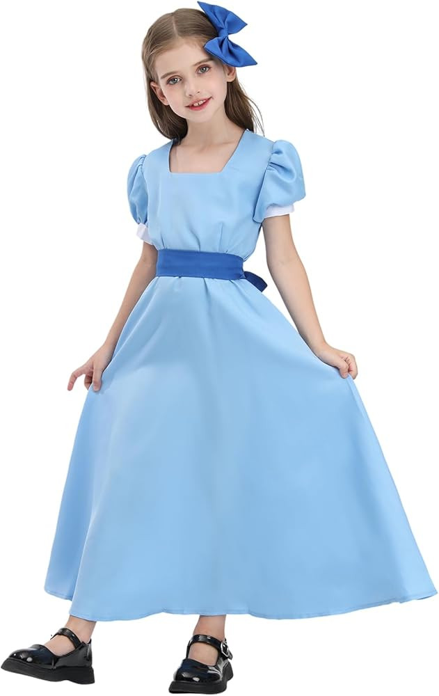 NSPSTT Halloween Costume for Girls Princess Wendy Dress Queen of Hearts Costume Mad Hatter Costum... | Amazon (US)