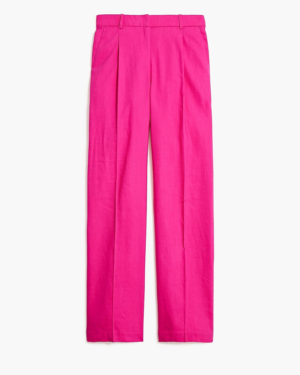 Linen-blend wide-leg pleated trouser pant | J.Crew Factory